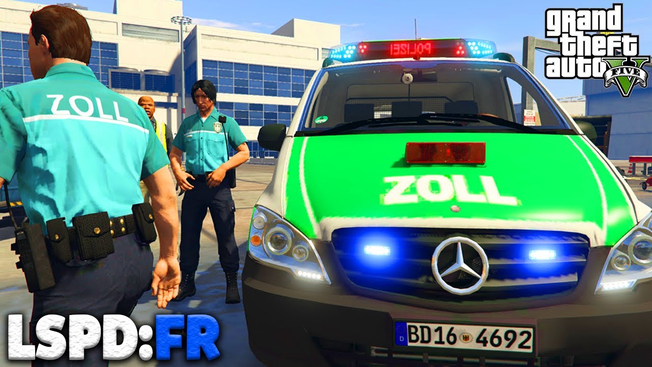 GTA 5 LSPD:FR - ZOLL am FLUGHAFEN! - Deutsch - Polizei Mod #37 Grand Theft Auto V