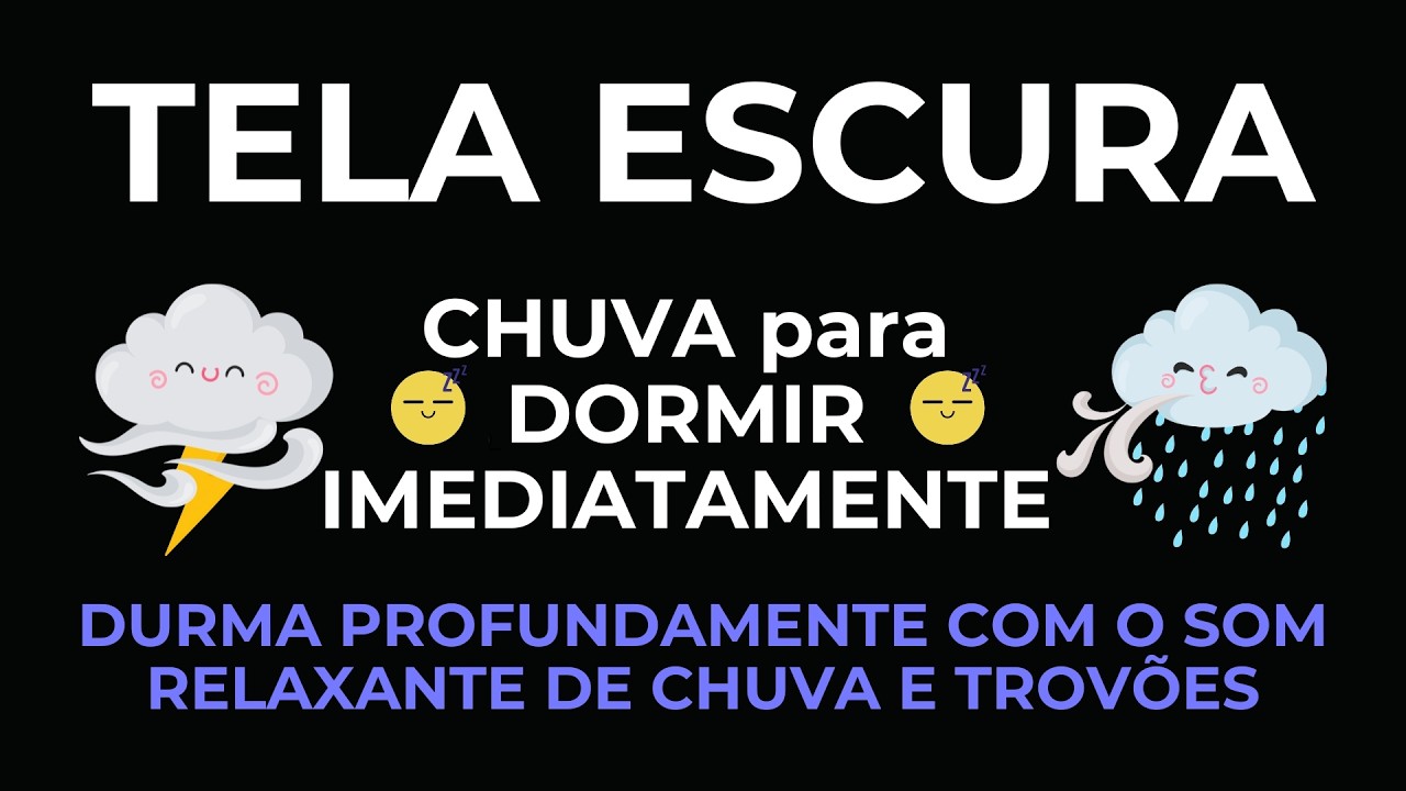 🌧️ Som de Tempestade para Meditação | Chuva e Raios para Relaxamento e Sono Profundo