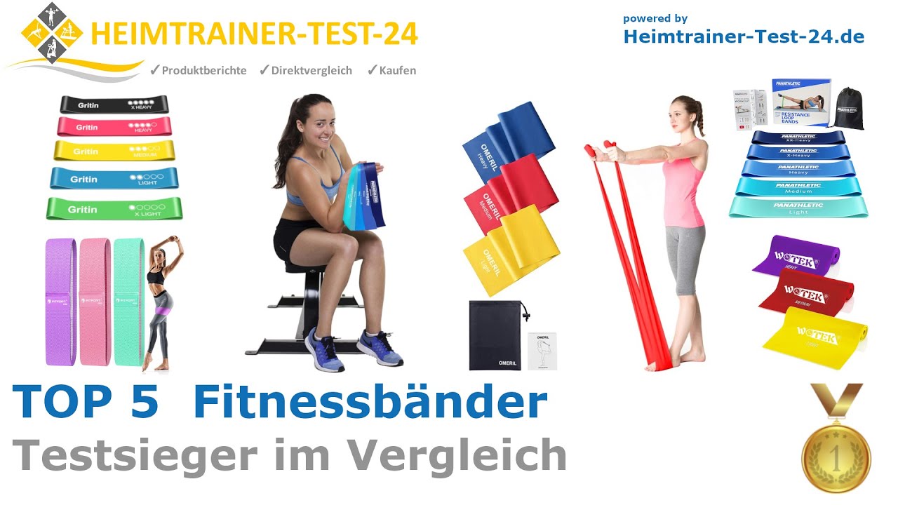 Die besten Fitnessb&auml;nder 2024 (TOP 5) 🥇 Widerstandsb&auml;nder Testsieger im Vergleich (gut und g&uuml;nstig)