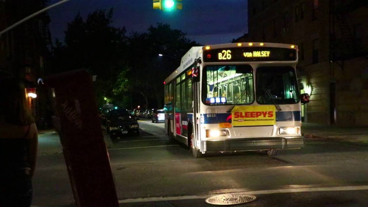 MTA New York City Bus 2005 Orion VII Hybrid 6553 On The B26 @ Halsey Street & Malcolm X Blvd
