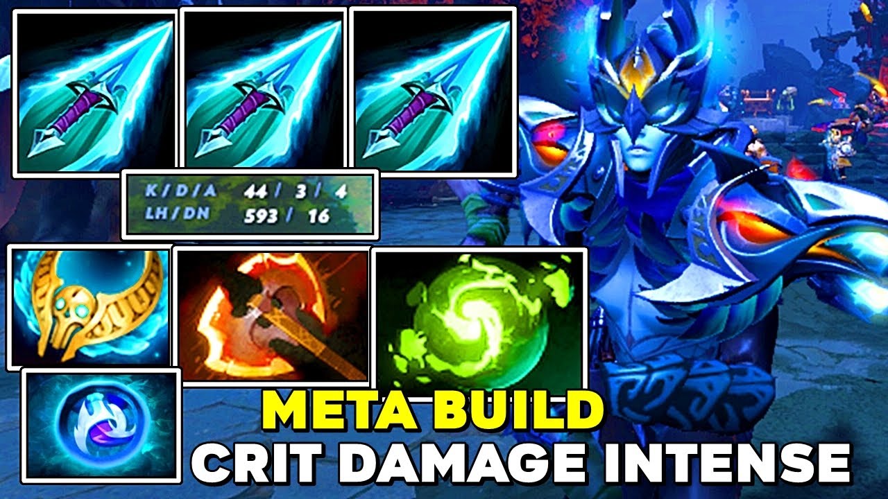 TOP PRO CARRY [ Phantom Assassin ] Crit Damage Intense - 44KILLS One Dagger Meta Build - Dota 2