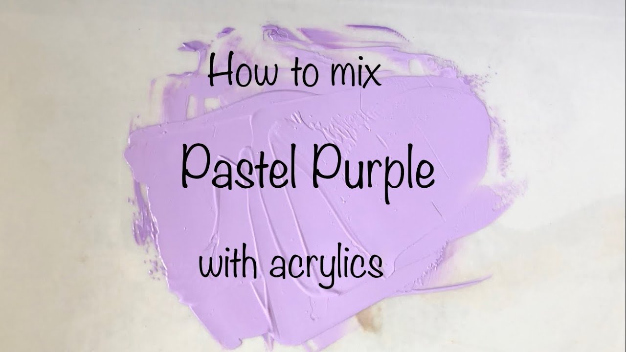 How To Make Pastel Purple | Acrylics | ASMR | Color Mixing #87