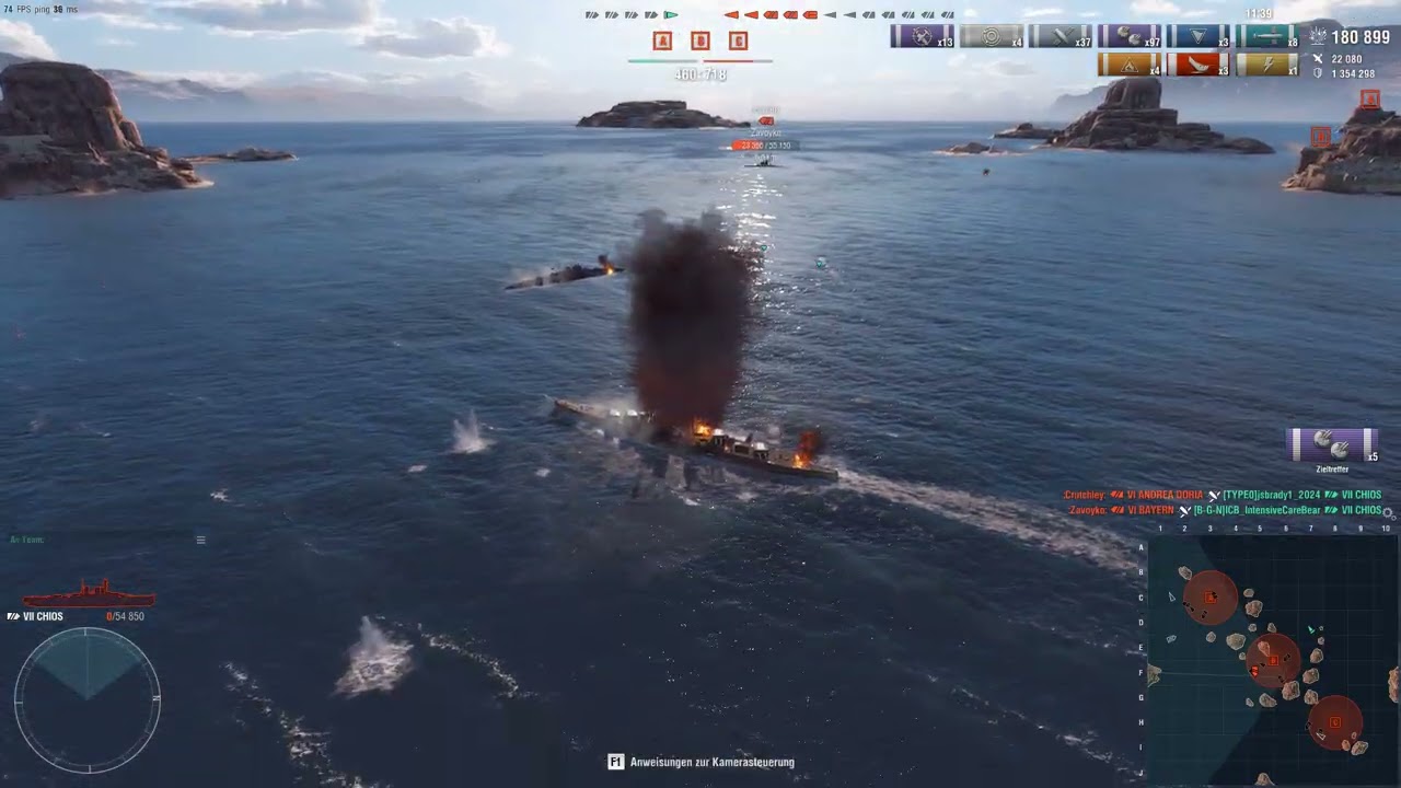 WOWS   Present Chios European Battelship Sec Build