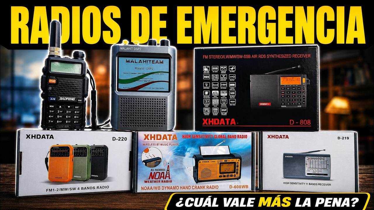 🚨 TOP 5 RADIO PORTÁTILES DE EMERGENCIA  🚨