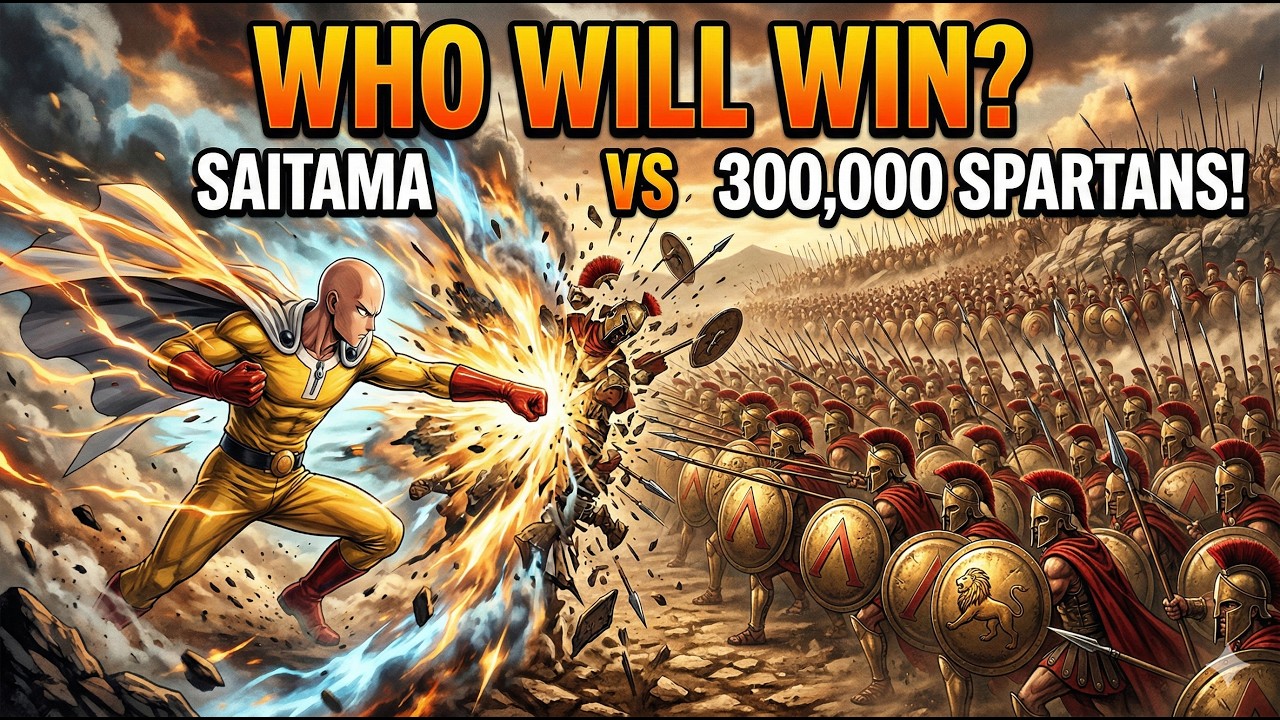 Saitama VS 300,000 Spartans