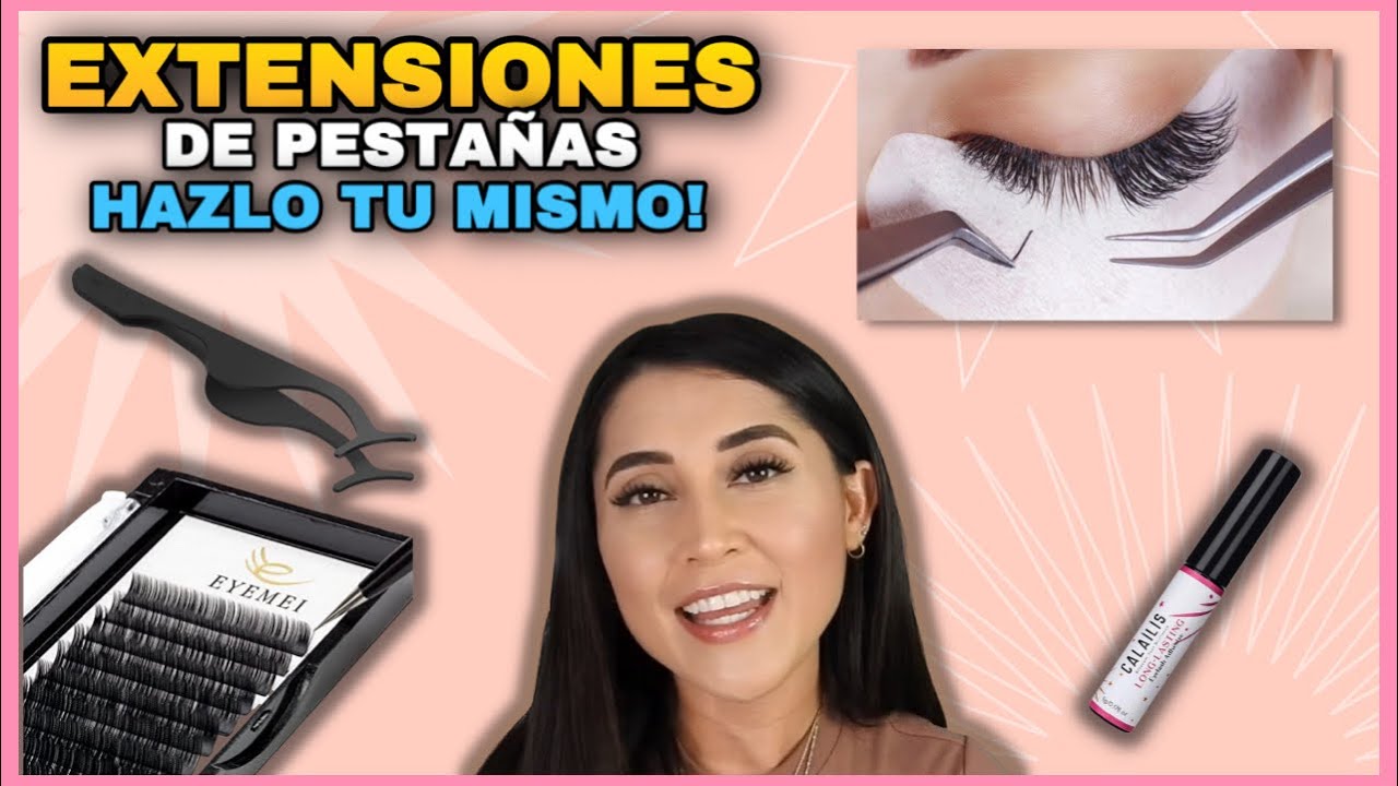 COMO PONERME EXTENSIONES DE PESTAÑAS EN CASA! SUPER FACIL RAPIDO Y ECONOMICO