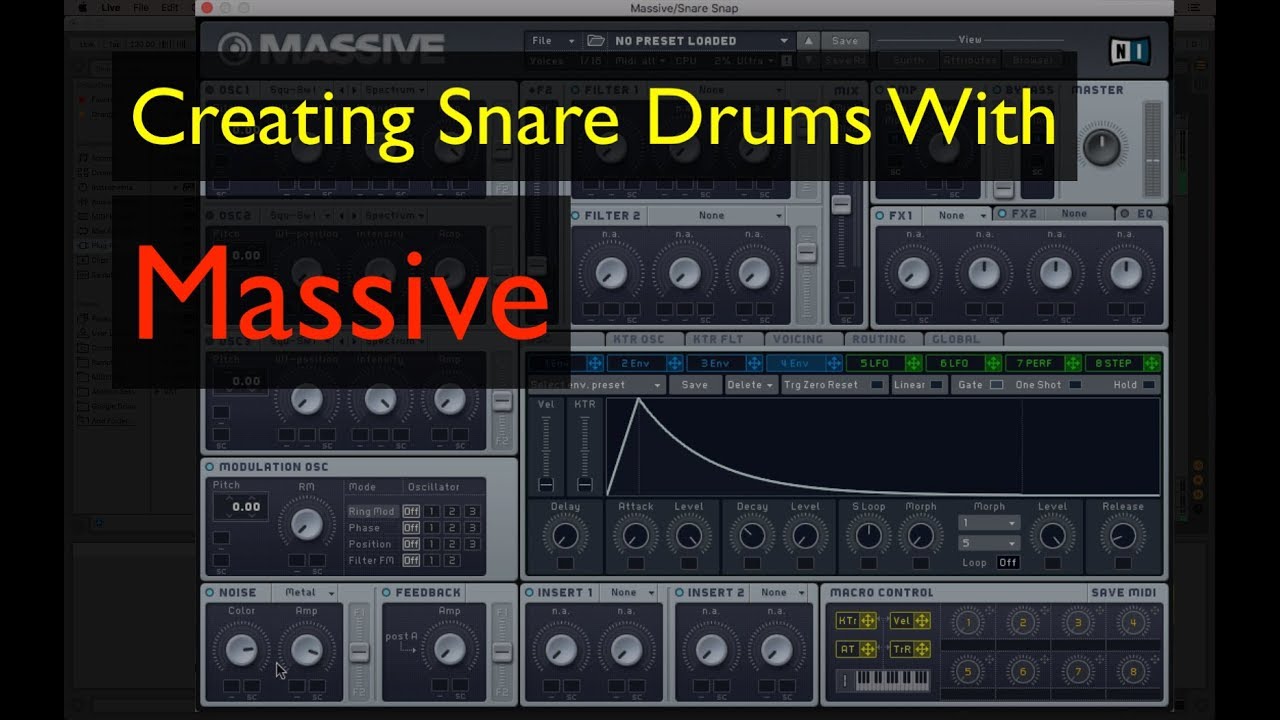 Creating Snare Drums w/ Massive