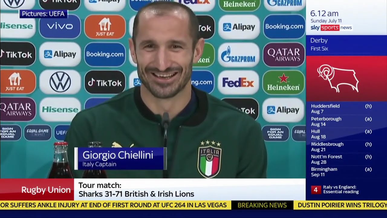 Sky Sports News Euro 2020 final coverage - 6am-12pm