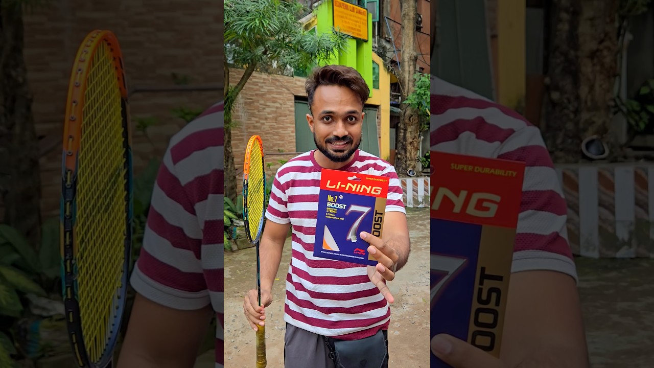 ৩ বছরের পুরোনো Racket -এ Stringing করালাম 🏸 Li-Ning G-Force 3700 with No 7 Boost 