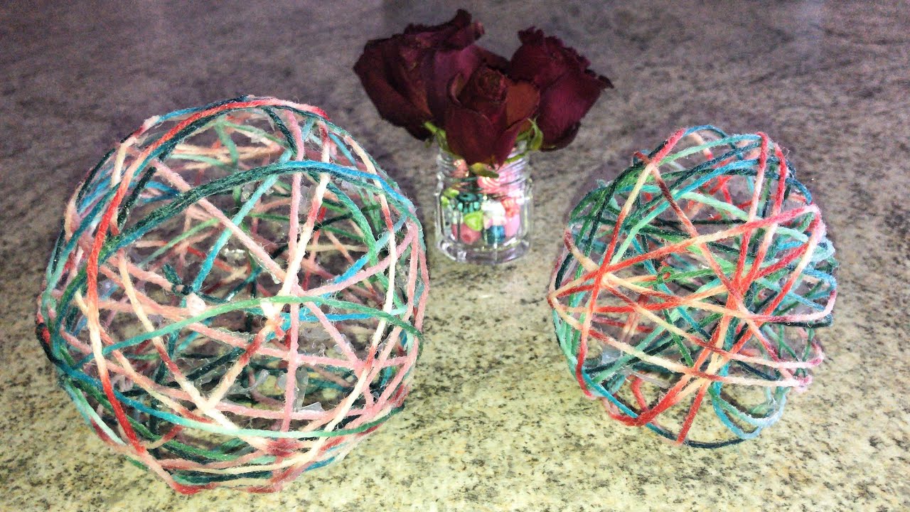 DECORAZIONI CON LANA, COLLA E  PALLONCINO! (PASQUA - EASTER)