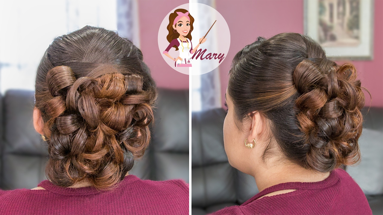 PEINADO CON ROLLOS O BUCLES | RECOGIDO ELEGANTE