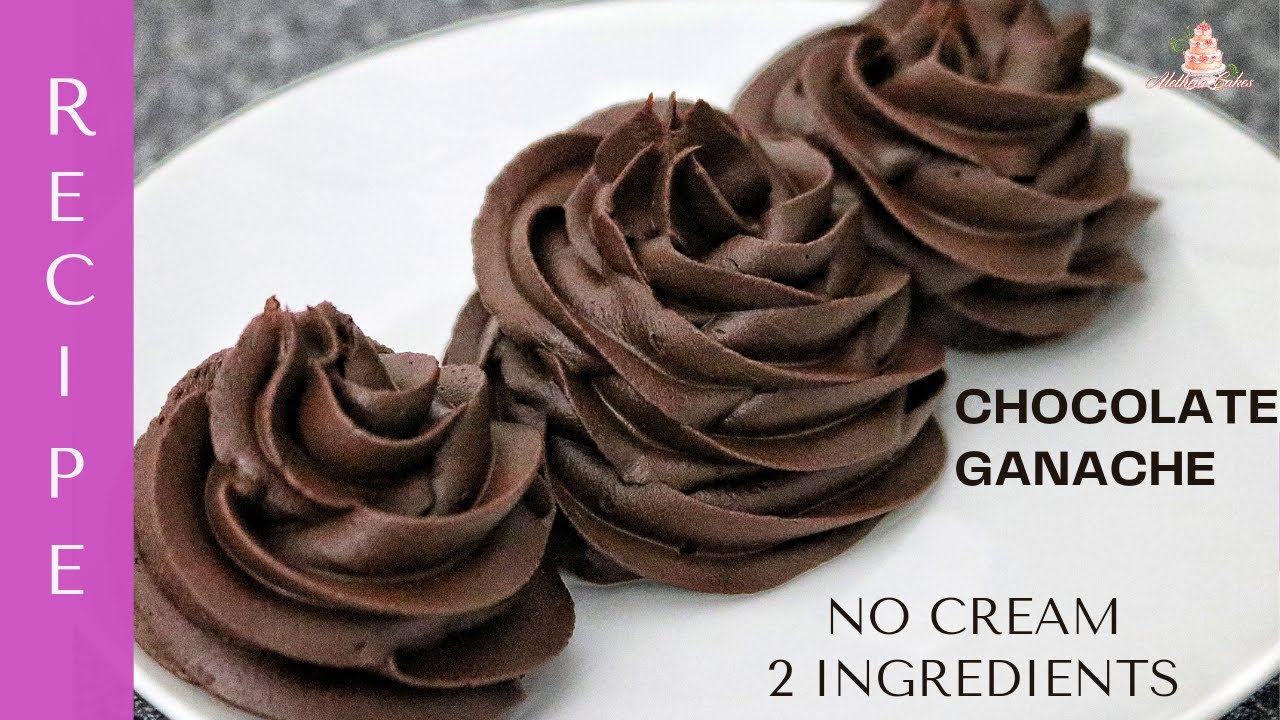 CHOCOLATE GANACHE RECIPE NO HEAVY CREAM | [Easy] Water Ganache Recipe