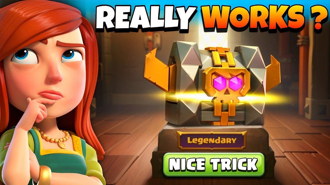 Legendary Chest Trick really Works in Treasure Hunt Event ? (Clash of clans)