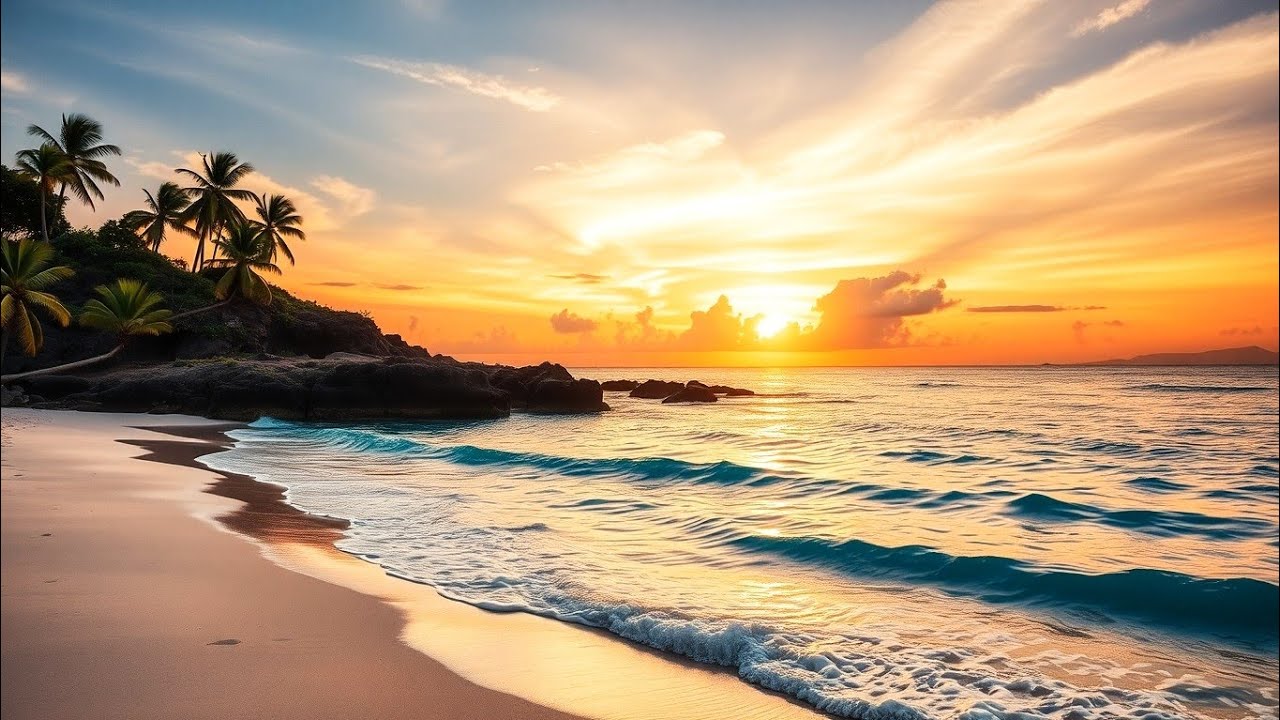 🌊 Healing Ocean Waves Sound for Attracting Money, Positive Energy and Emotional Balance