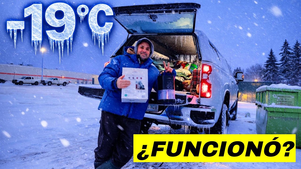 ¿Sobrevivirías a -19 grados en tu auto?