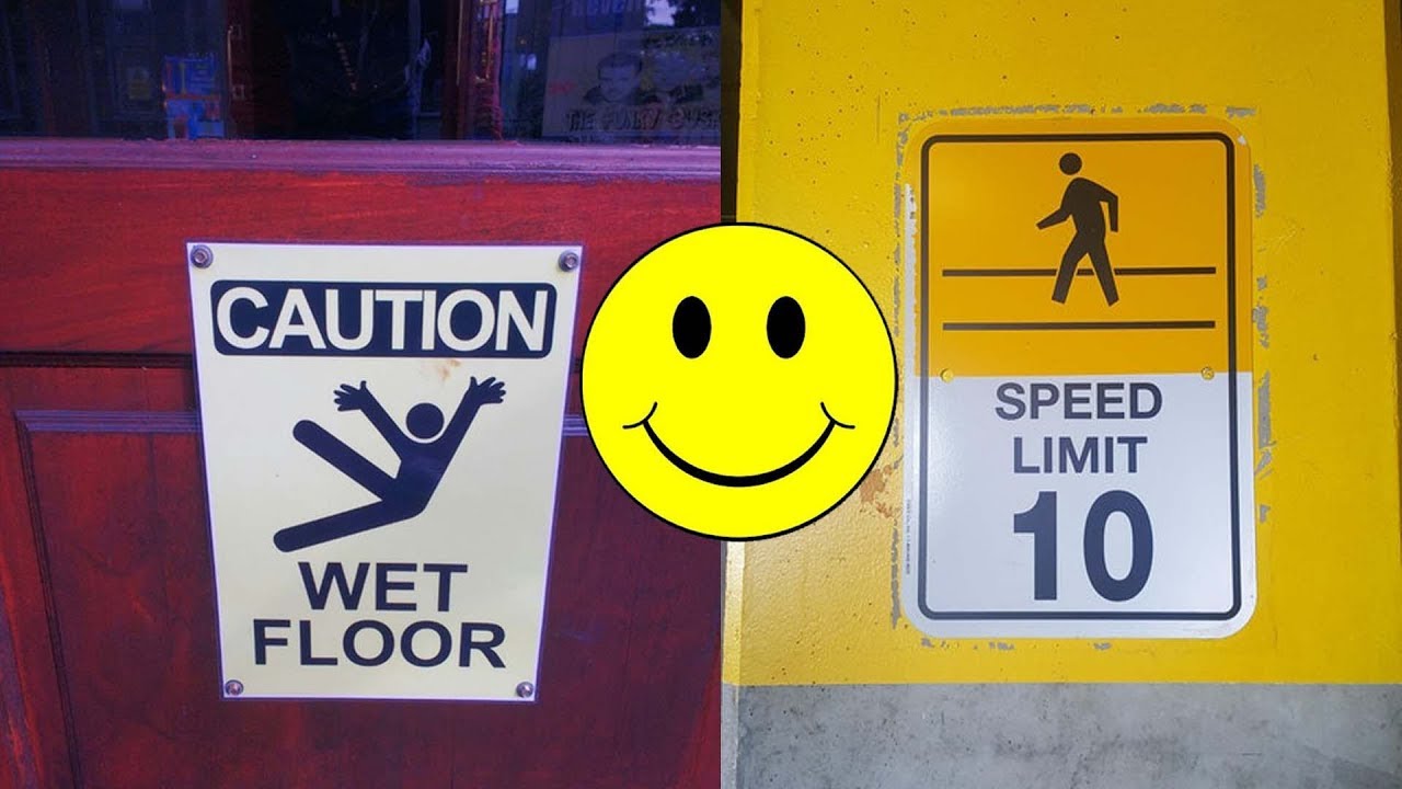 funny public warning signs 「interesting video」