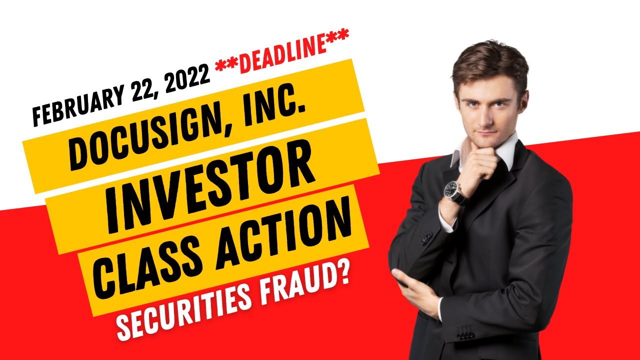 $DOCU Docusign (#DOCU) STOCKHOLDERS Class Action Docusign, Inc Alert $DOCU Docusign Stock DOCU Stock