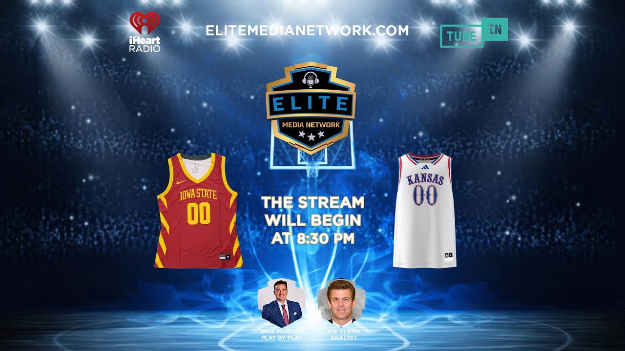Kansas Jayhawks host the Iowa State Cyclones, Live NCAA Basketball on Crew Cam Live