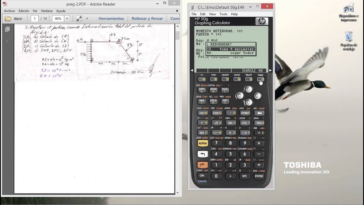 Analisis estructural ( hp50g MAT32) PARTE 1