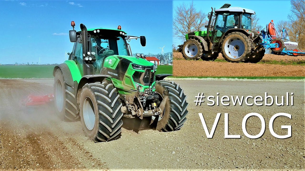 Siew Cebuli 1 Kwietnia u Wojciecha - Nowy Monosem, 2 x Deutz Fahr VLOG