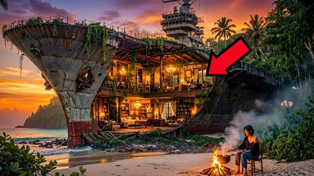 I Turned an ABANDONED SHIPWRECK into a COZY HOME | Survival Renovation