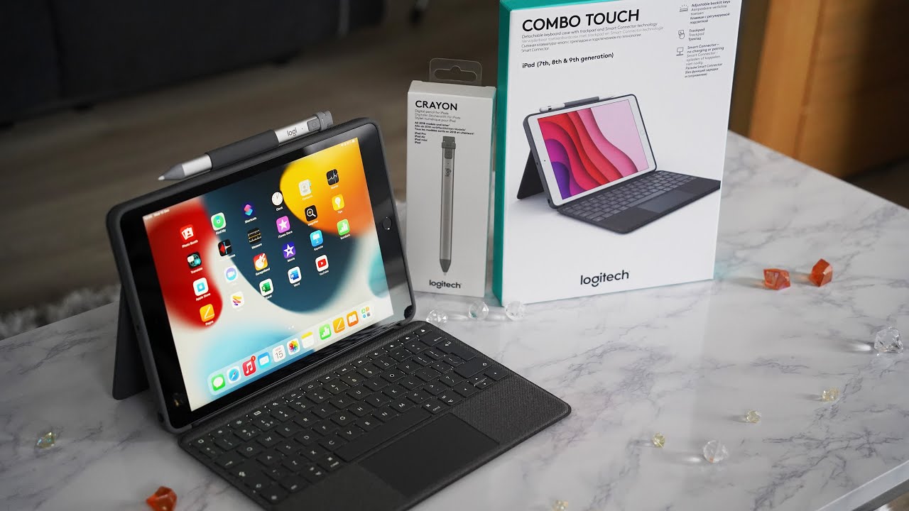 Чехол-клавиатура Logitech Combo Touch с трекпадом — идеально подходит для iPad 9-го поколения!