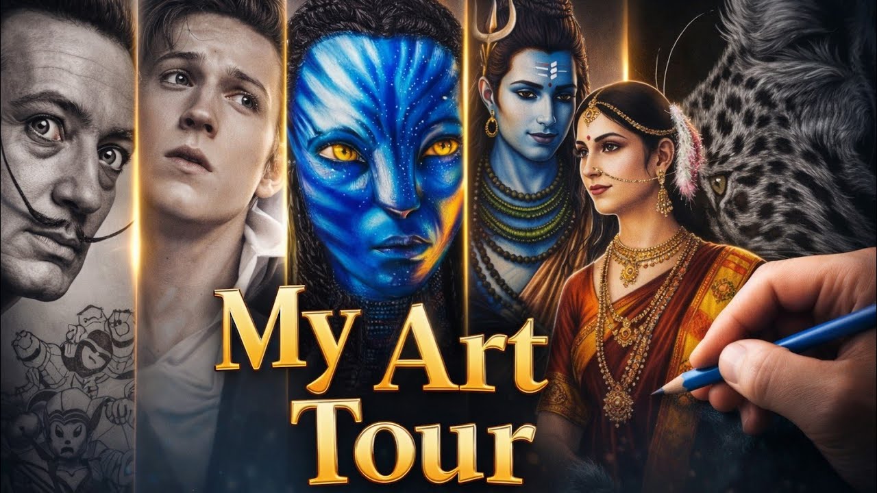 My art tour video #art #tour #drawing #artist #colourpencildrawing #new #painting #pencildrawing