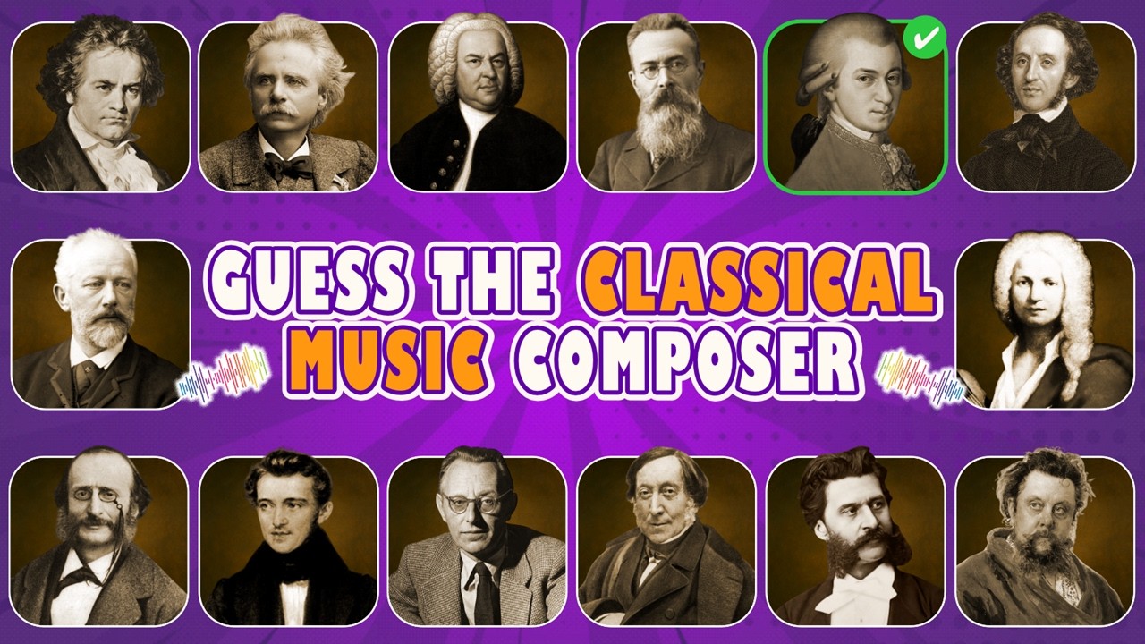 GUESS THE COMPOSER |🎵Classical Music Quiz Challenge