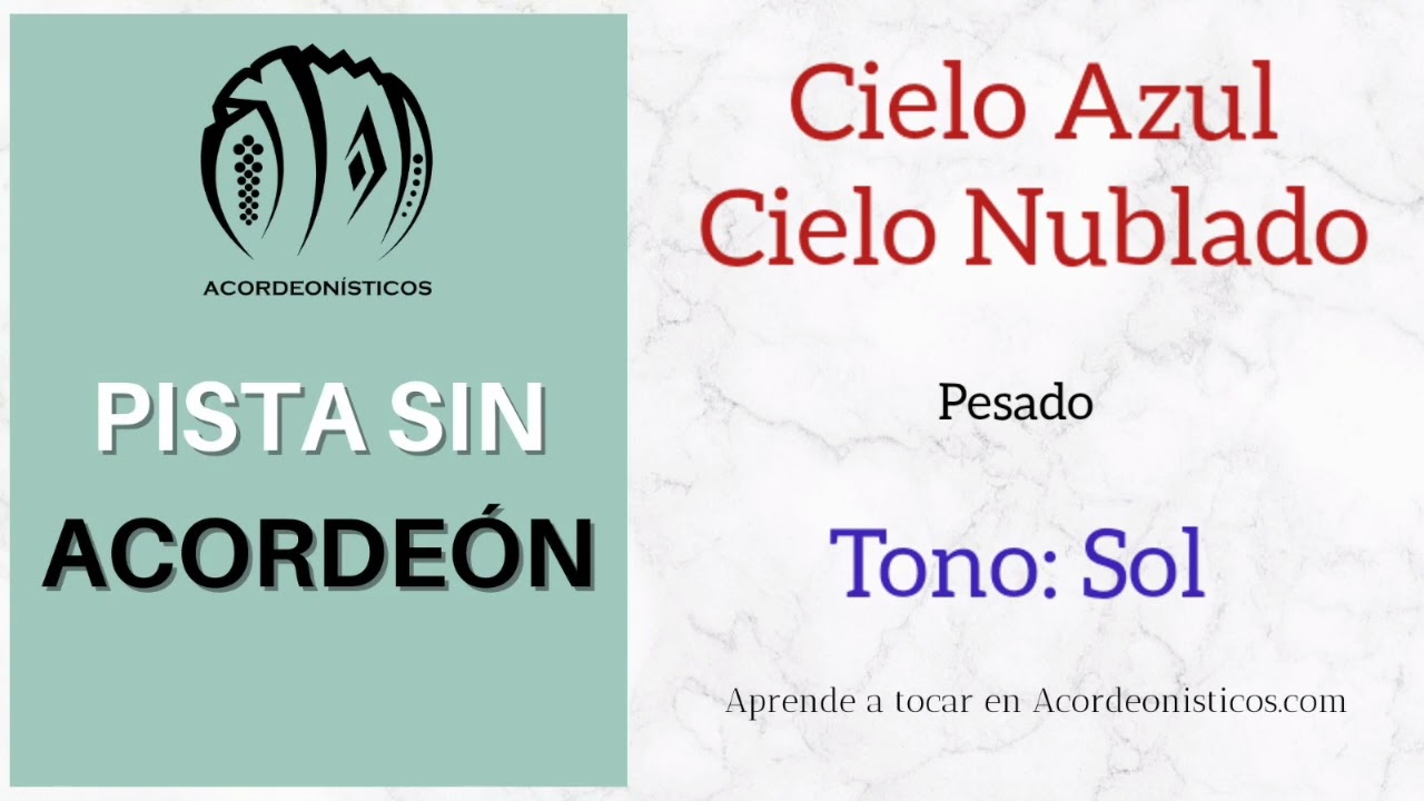 Pista Sin Acordeón. Cielo Azul Cielo Nublado. Pesado. Sol