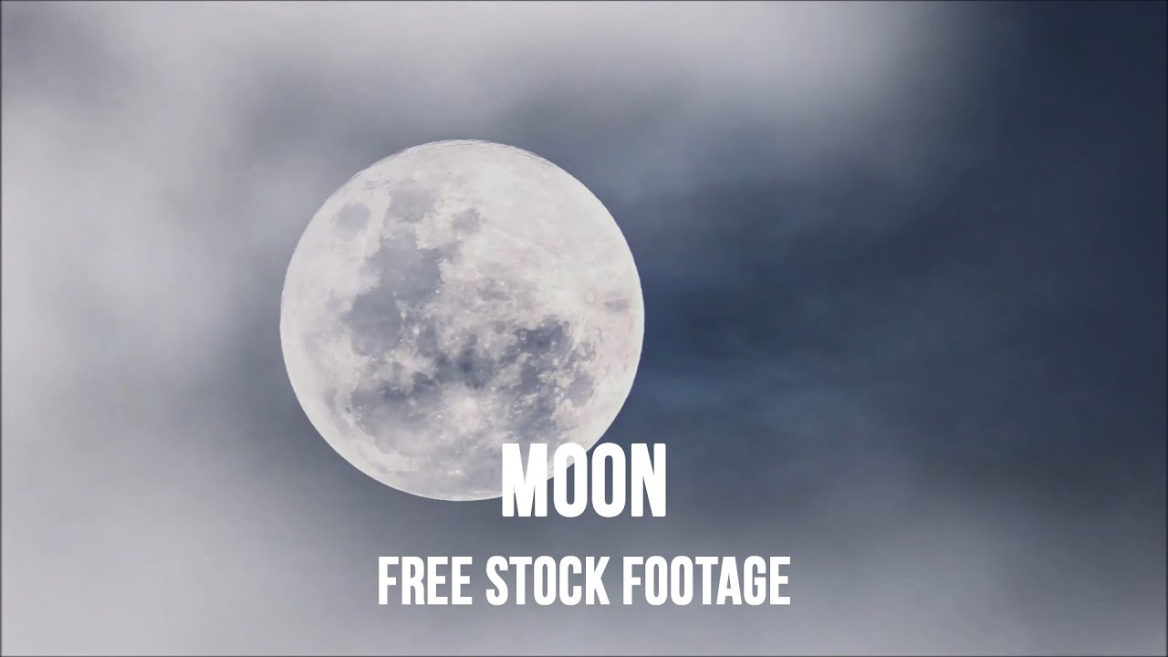 Moon Free Stock Footage - No Copyright Stock Video - Футаж Луна