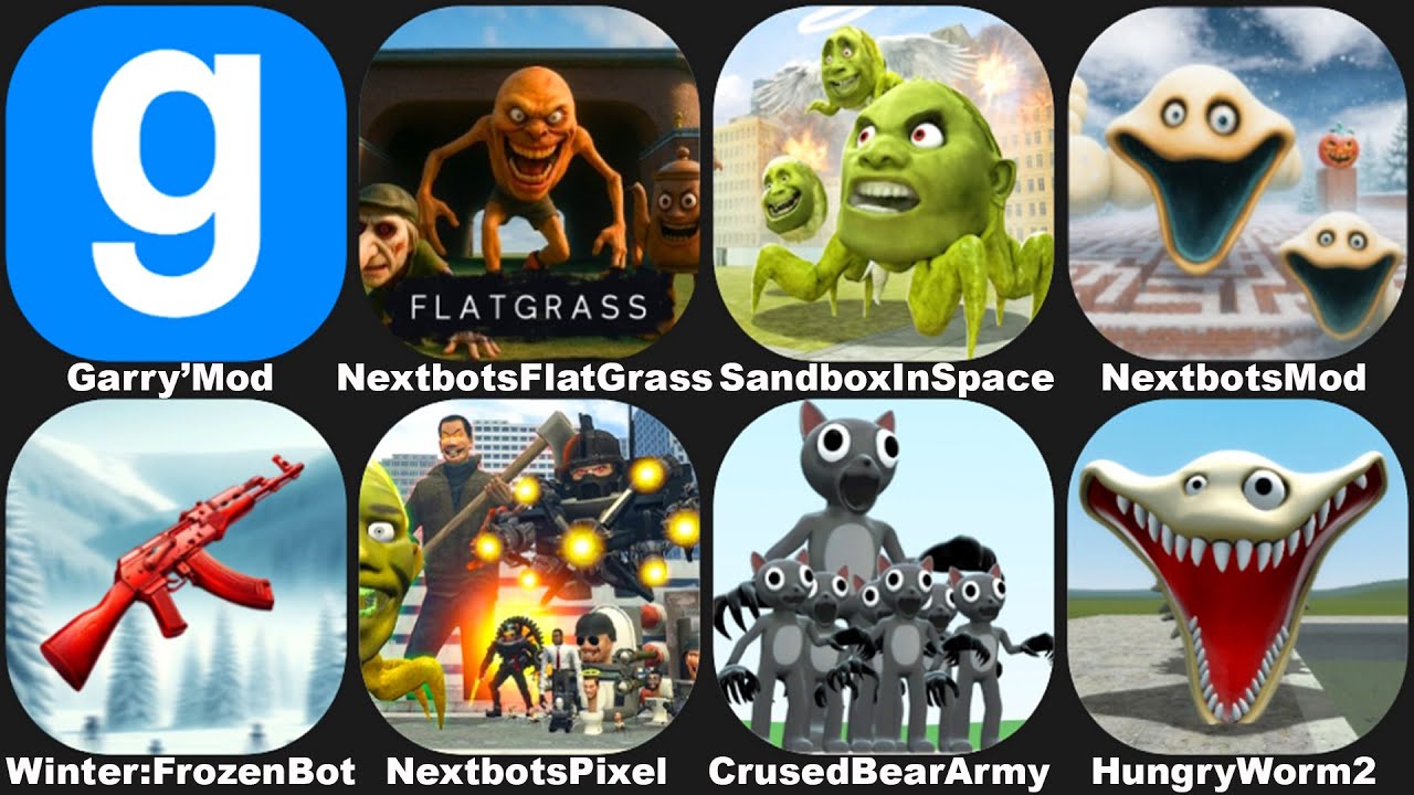 Hungry Worm in NextBots in Playground Mod,Sandbox in Space,Cursed Bear  99 Nights In the Forest