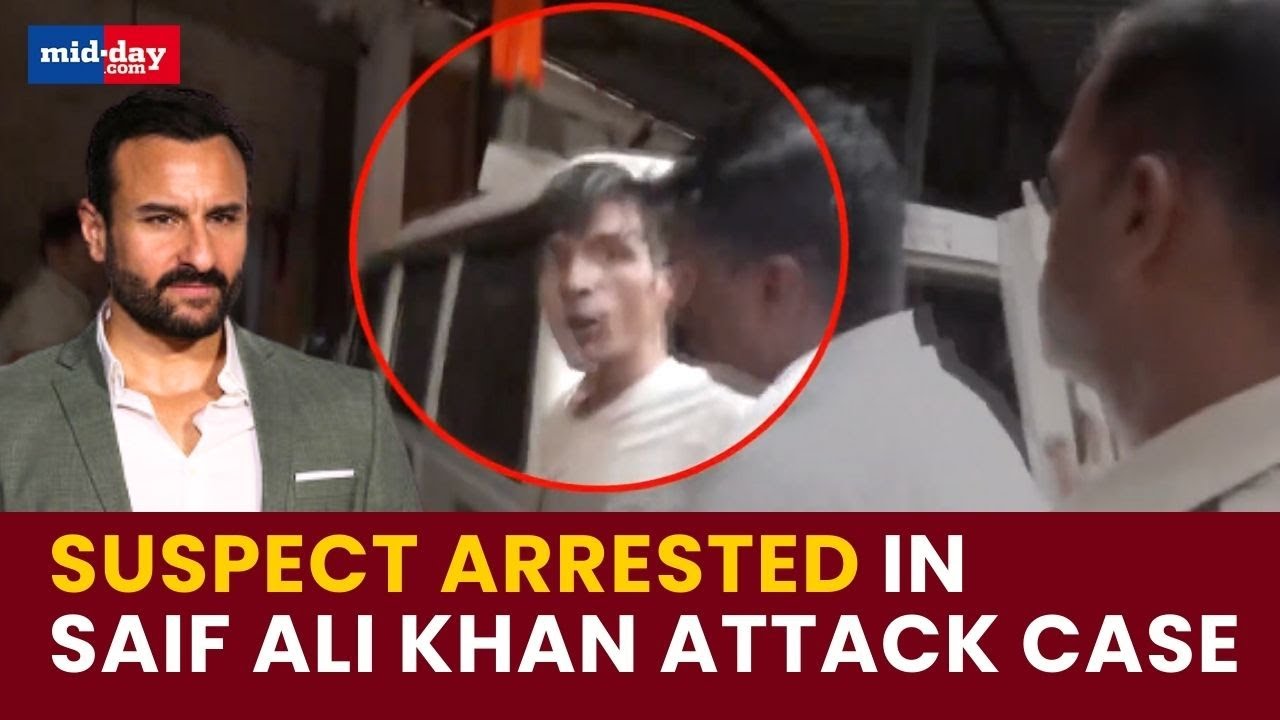 Saif Ali Khan Attack: Latest Footage as Mumbai Police Detain Man for Investigation