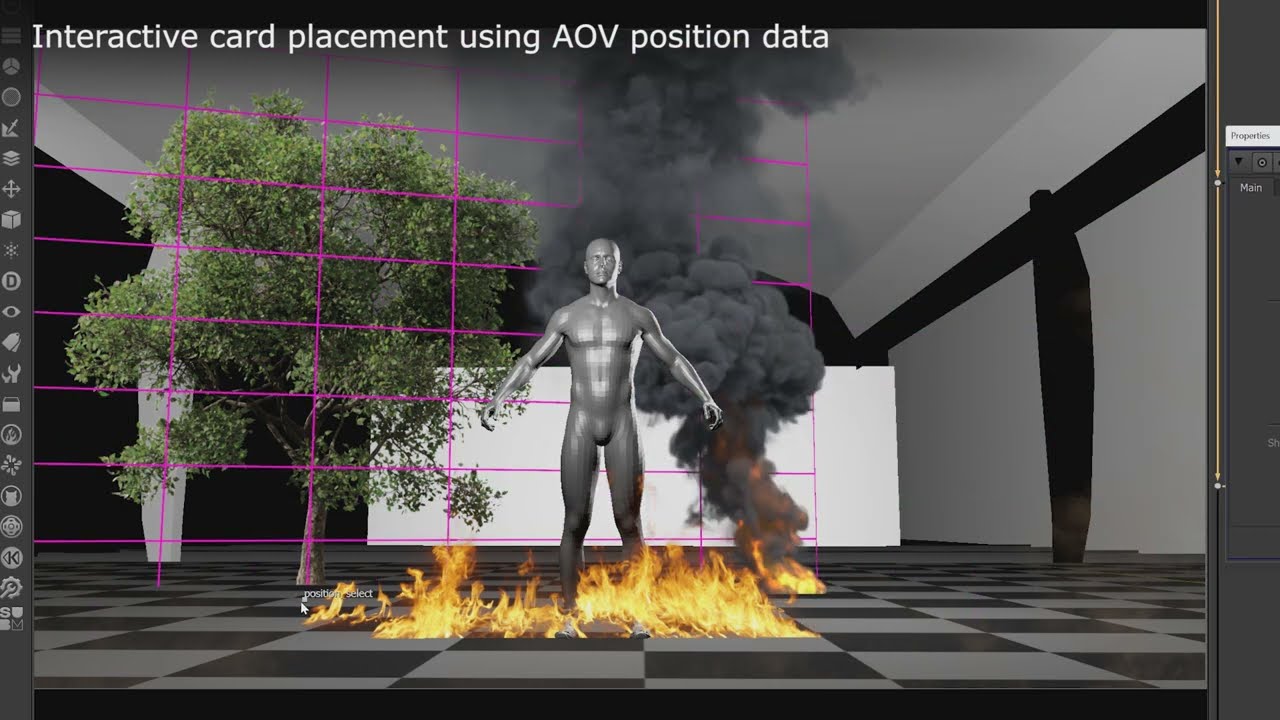 P_CardSnap – Quickly Place 2D Elements in 3D scene using Position AOV (Nuke)