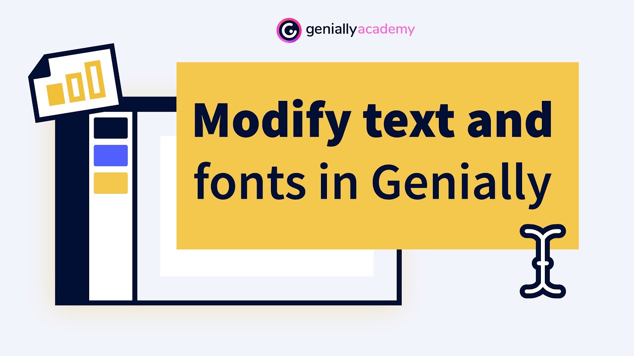 Изменение текста и шрифтов в Genially