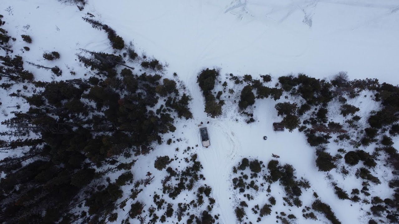 Took a drive out to Frank Lake with the Landcruiser in the snow.