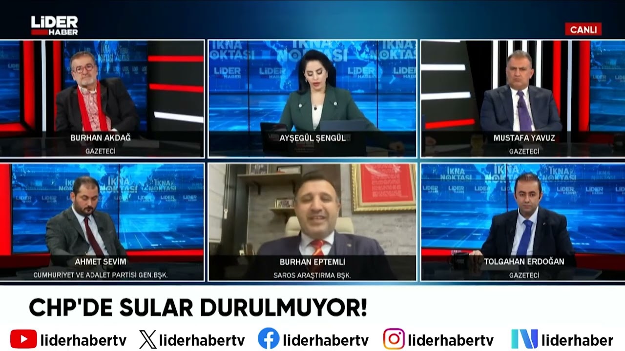 Burhan Eptemli Açıkladı: CHP Anketlerde Geriliyor Halkın Güveni Git  Gide Azalıyor!