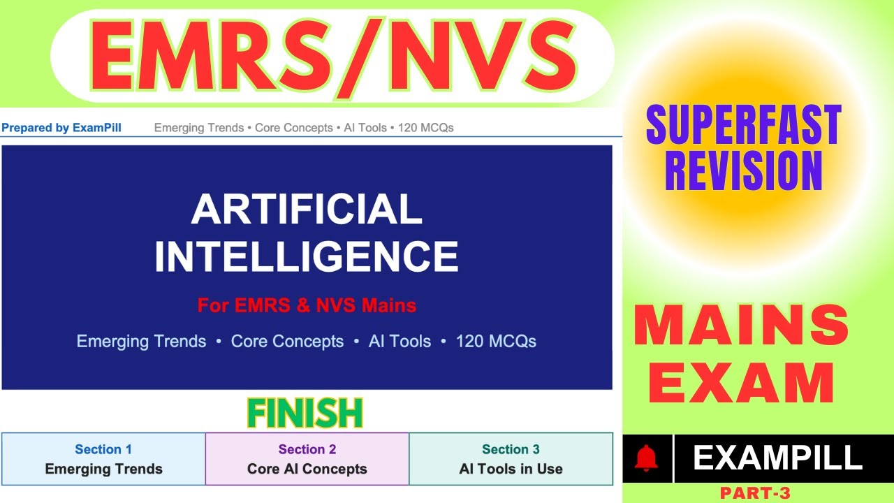 AI & Application Softwares | EMRS Mains | NVS Mains | Computer Science |