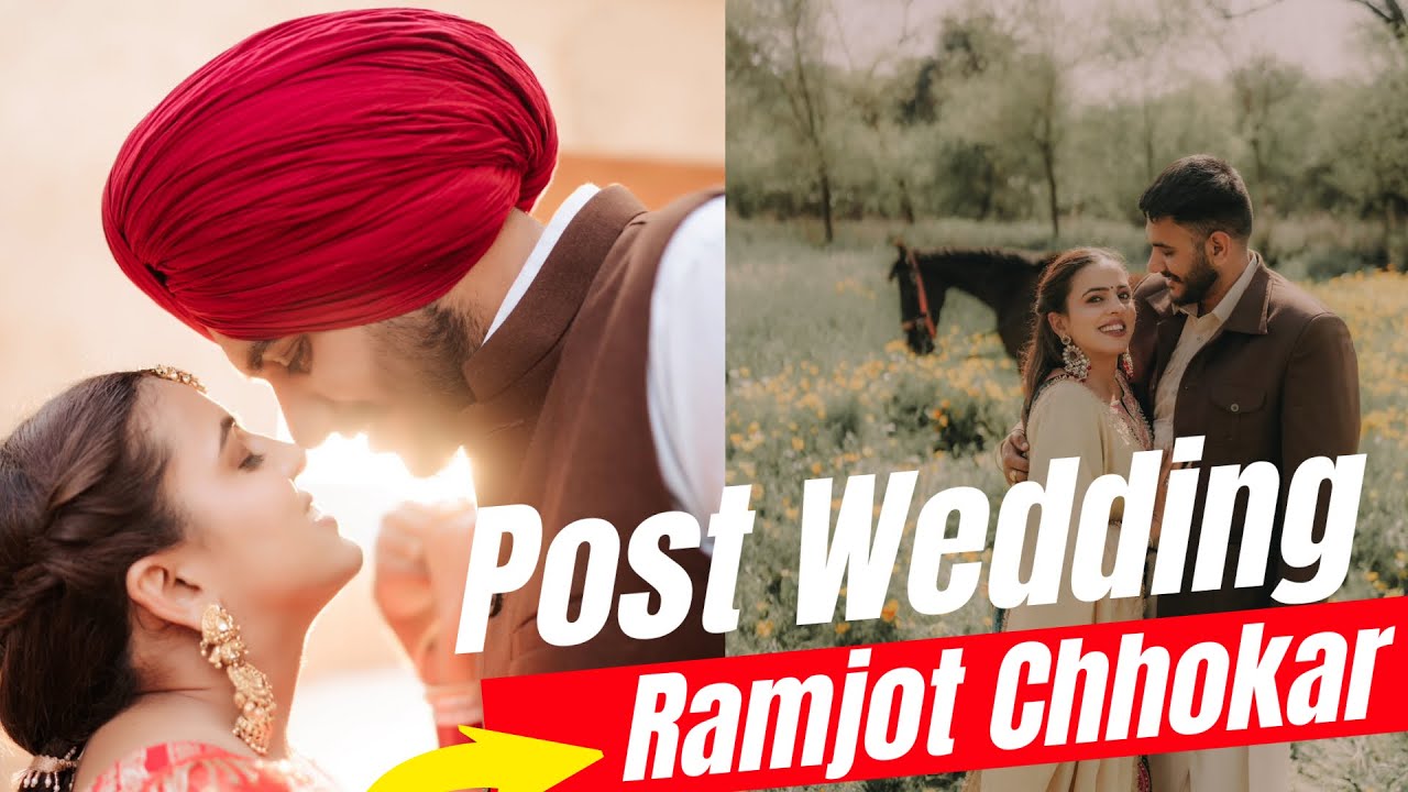 Ramjot Chhokar Post Wedding on Punjabi Song 🎧🔥 #punjabi #postwedding #couplegoals