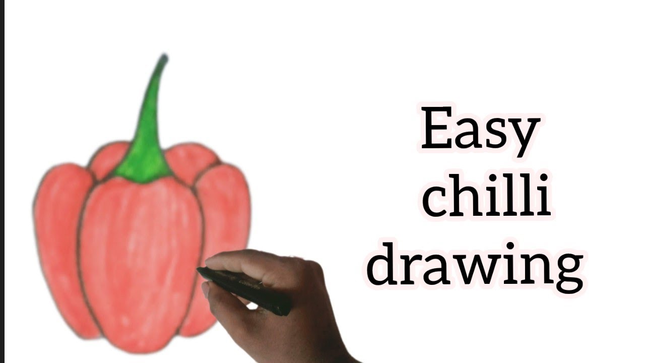 how to draw a Bell Pepper || easy Bell Pepper drawing