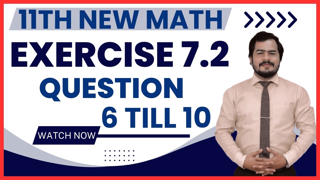 Exercise 7.2|question 6 till 10|permutation and combination|11th class math new book 2025
