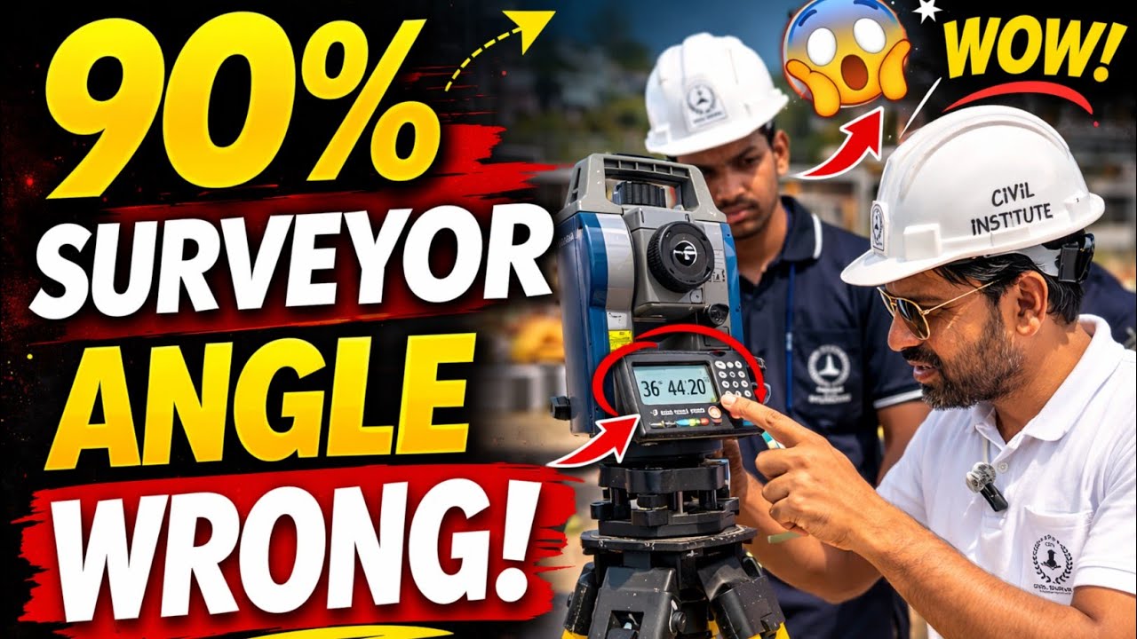 👉 Sokkia Total Station Angle से Line Setting कैसे करें? | Full Site Practical (Hindi)