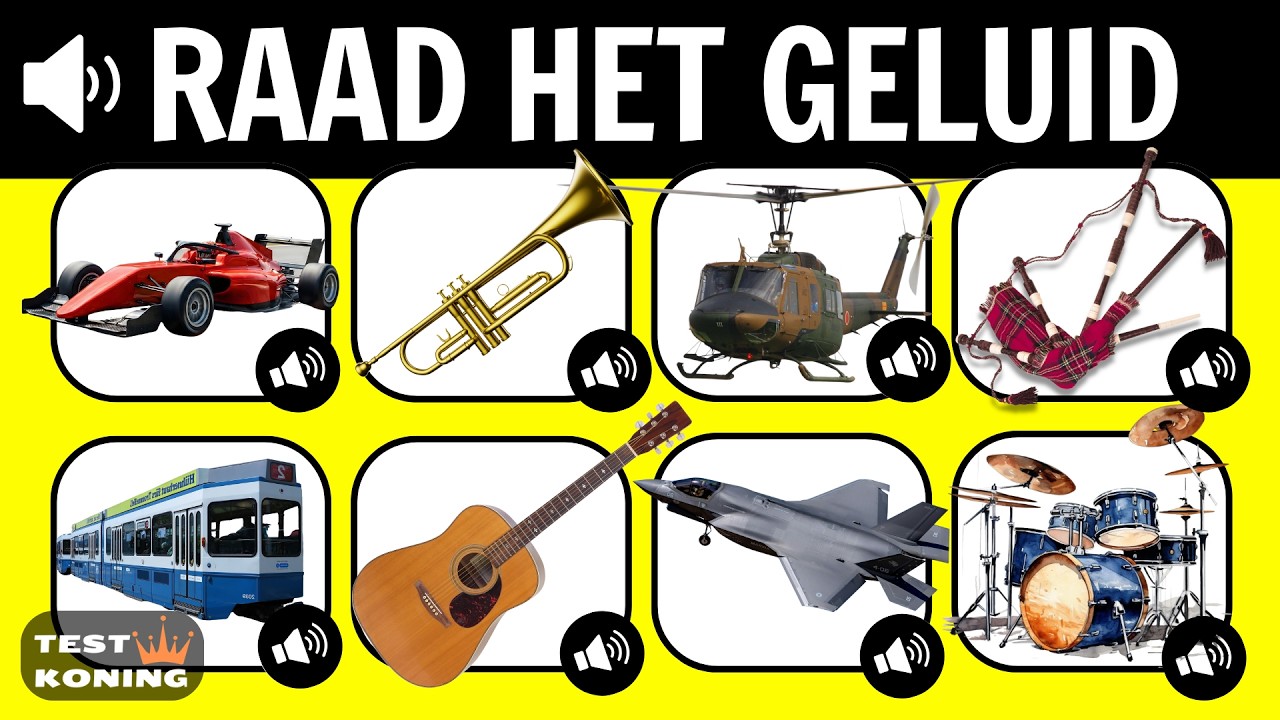 Onmogelijk te horen? 🎧 | Test je gehoor met deze 20 geluiden 🎸🚀