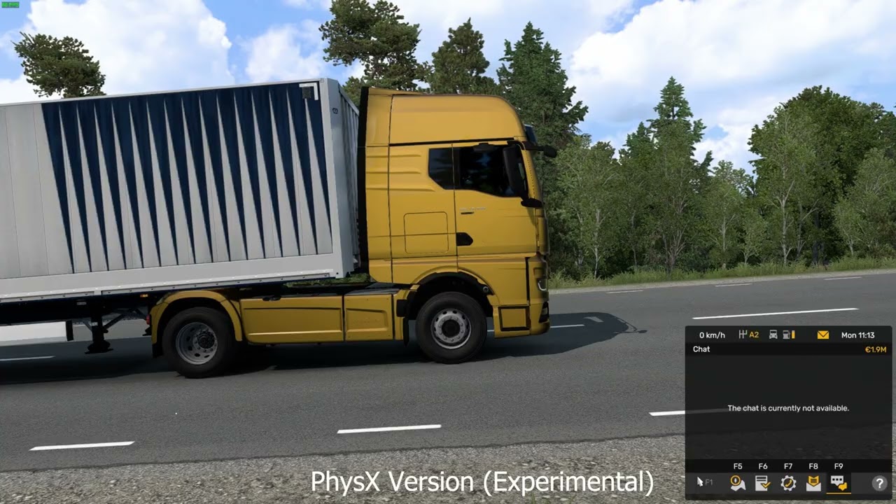 ETS2 1.52 | PhysX vs. Bullet Physics (experimental feature)