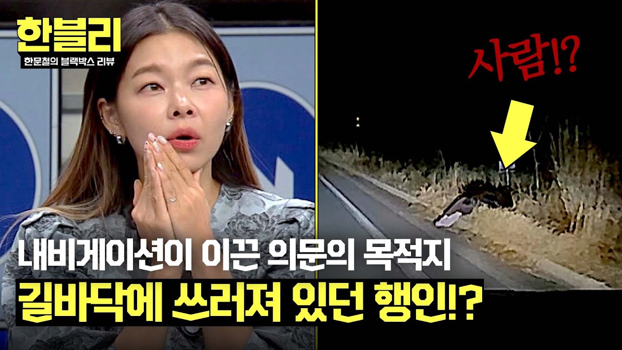 [한블리] (오싹) 내비가 알려준 경로에 누워있던 행인!? | 한블리 (한문철의 블랙박스 리뷰) 114회 | JTBC 250204 방송