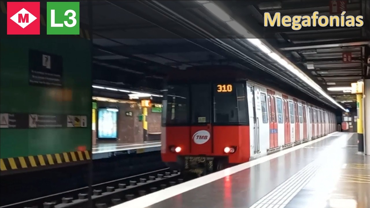 Megafonias Metro Barcelona L3 serie 2000 y 3000