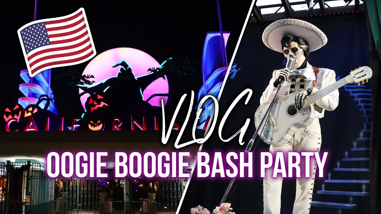 VLOG OOGIE BOOGIE BASH PARTY : LA SOIREE HALLOWEEN de  DISNEYLAND en CALIFORNIE