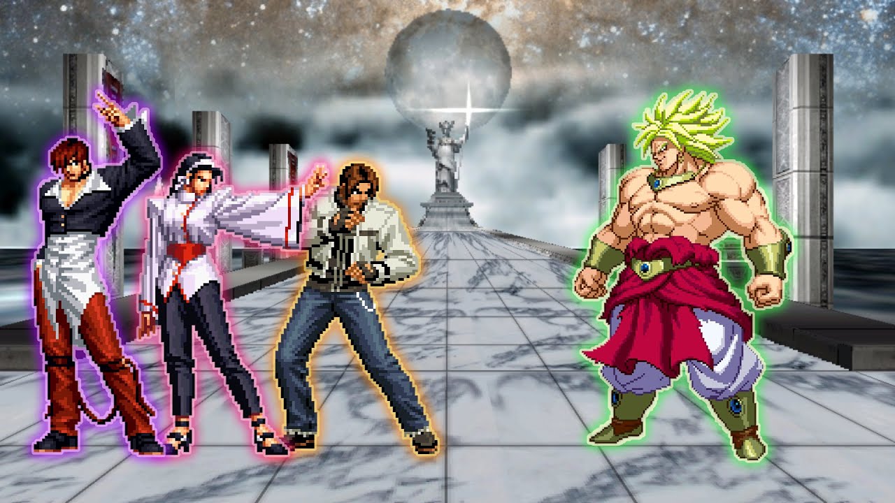 Mugen King Of Fighters Sacred Treasures Team vs Dragon Ball Broly
