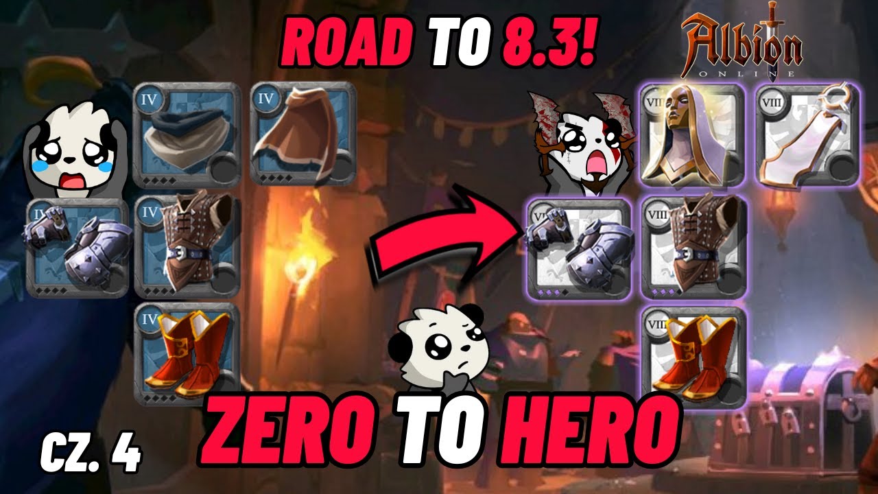 Hardcore Zero to Hero na Kolczastych cz.4 - 4.0 do 8.3? Dead = Koniec challengu! - Albion Online