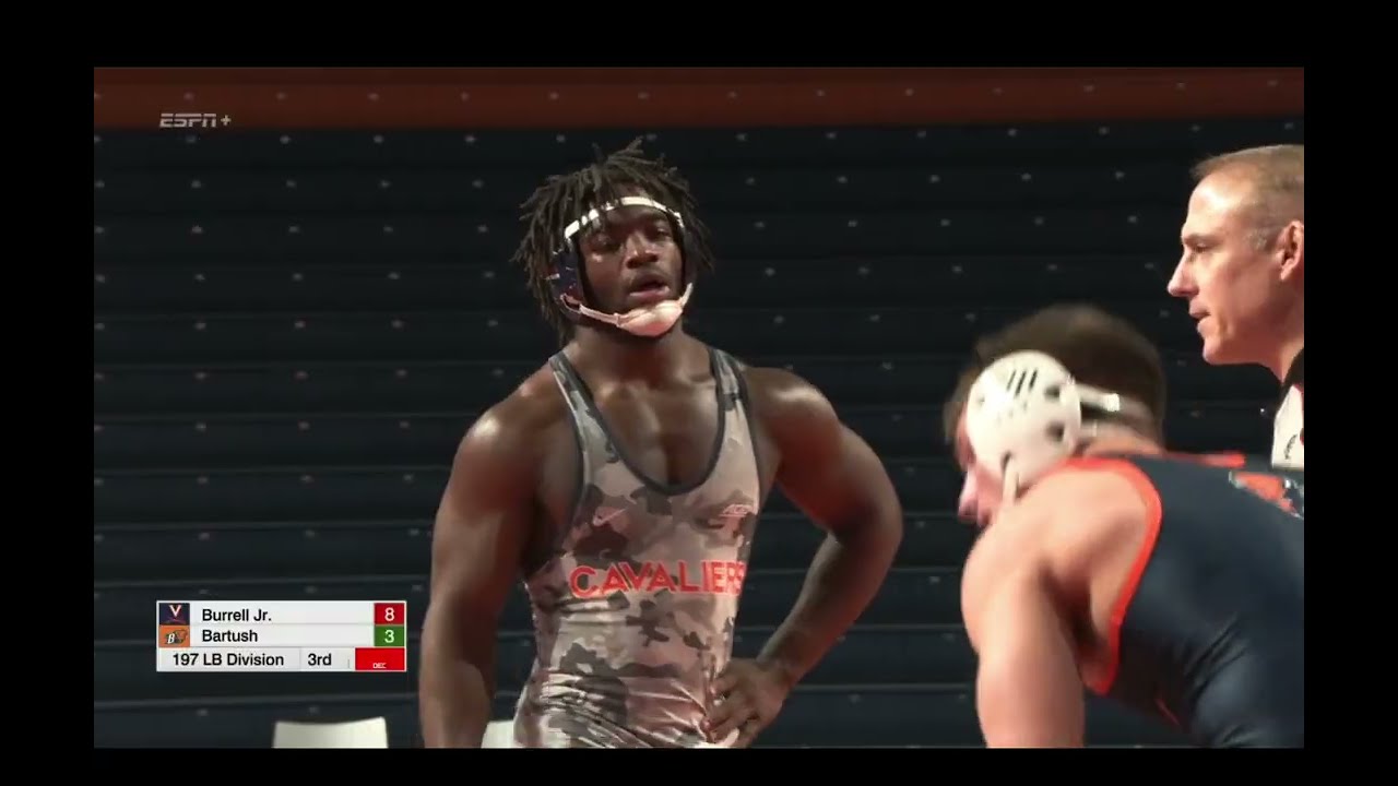 197lbs Steven Burrell Jr  (Virginia) vs Mikey Bartush (Bucknell)