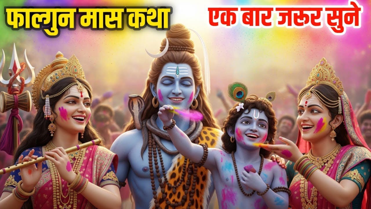 फाल्गुन मास कथा | Shiv Parvati Aur Krishna Ki Holi Leela | Falgun Maas Mahima | Hindu Dharmik Katha 